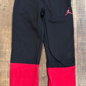 Jordan Kids Black and Red Joggers